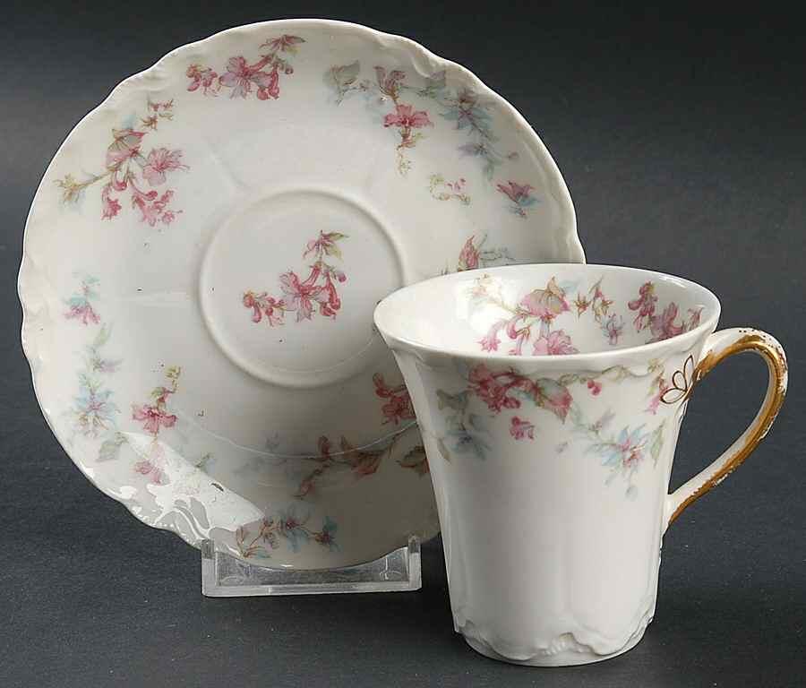 Schleiger 32C Chocolate Cup & Saucer Set by Haviland-1