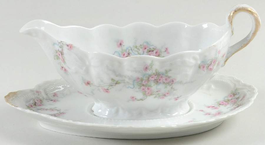 Schleiger 342 Gravy Boat & Underplate by Haviland-1