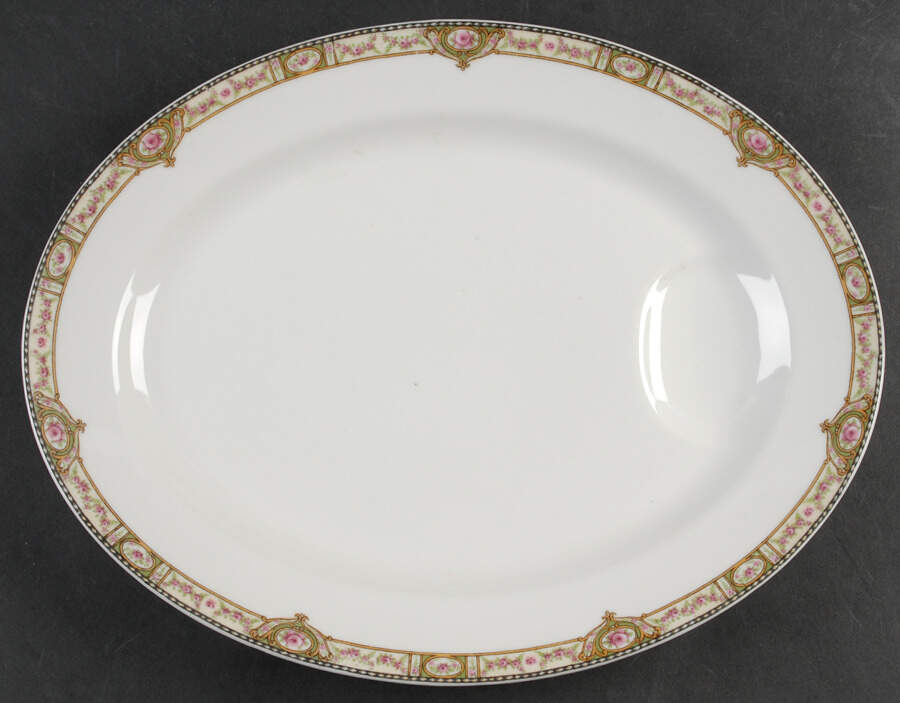 Schleiger 344C 13" Oval Serving Platter by Haviland-1