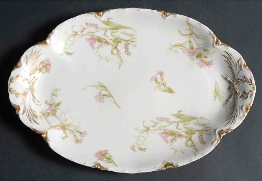 Schleiger 472e 13" Oval Serving Platter by Haviland-1