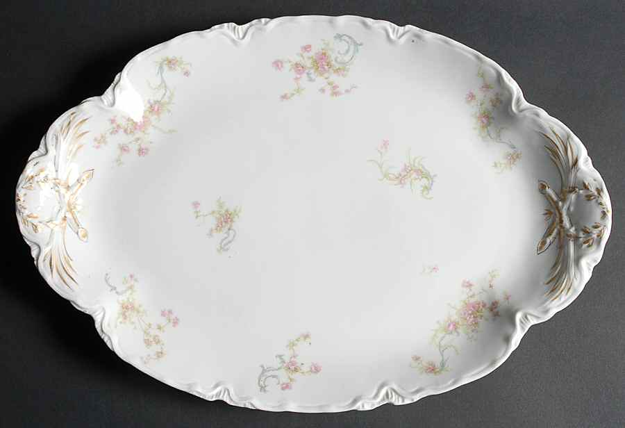 Schleiger 57A 15" Oval Serving Platter by Haviland-1