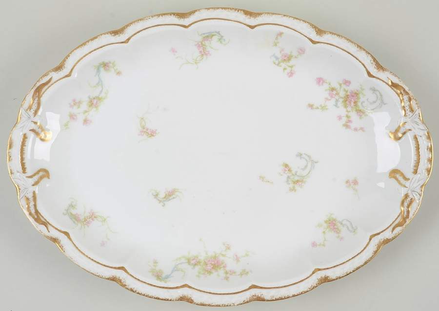 Schleiger 57G 14" Oval Serving Platter by Haviland-1