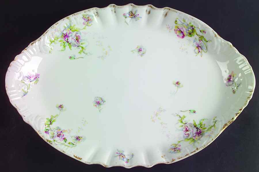 Schleiger 607j 16" Oval Serving Platter by Haviland-1