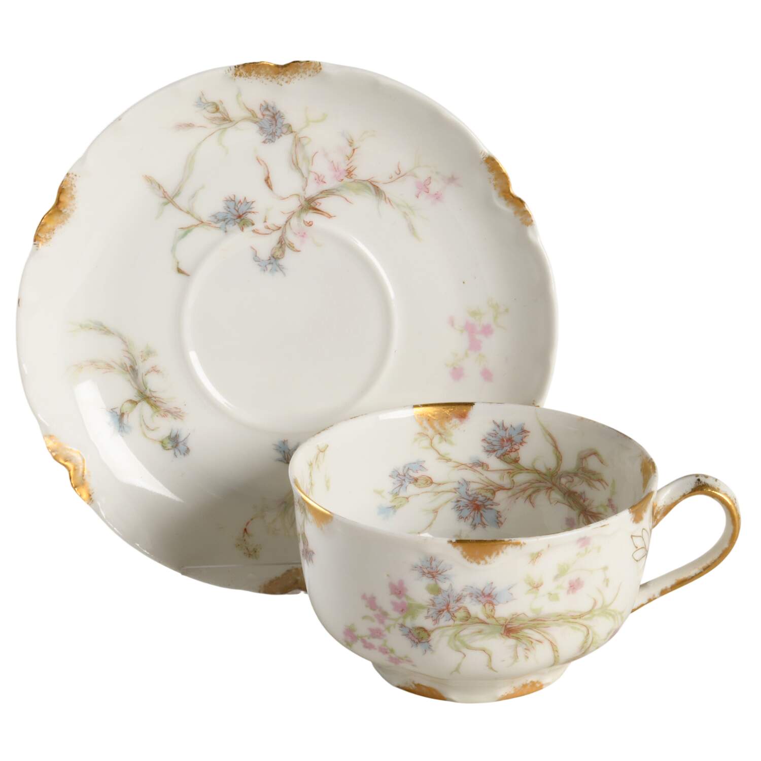 Schleiger 70 Flat Cup & Saucer Set by Haviland-1