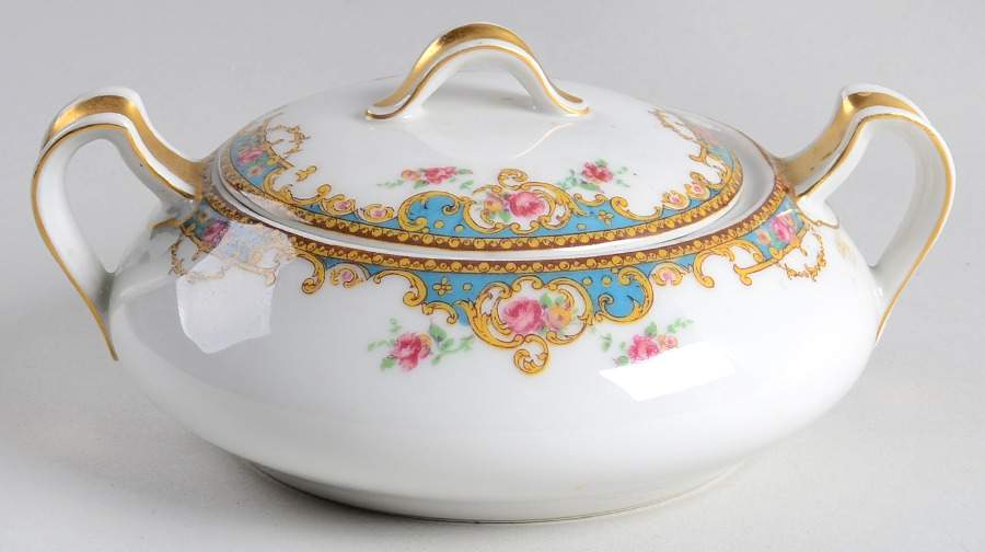 Schleiger 700B (No Trim) Sugar Bowl & Lid by Haviland-1