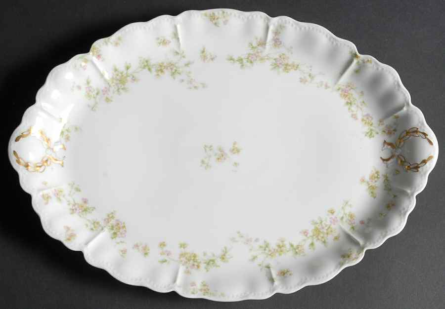 Schleiger 74A 14" Oval Serving Platter by Haviland-1