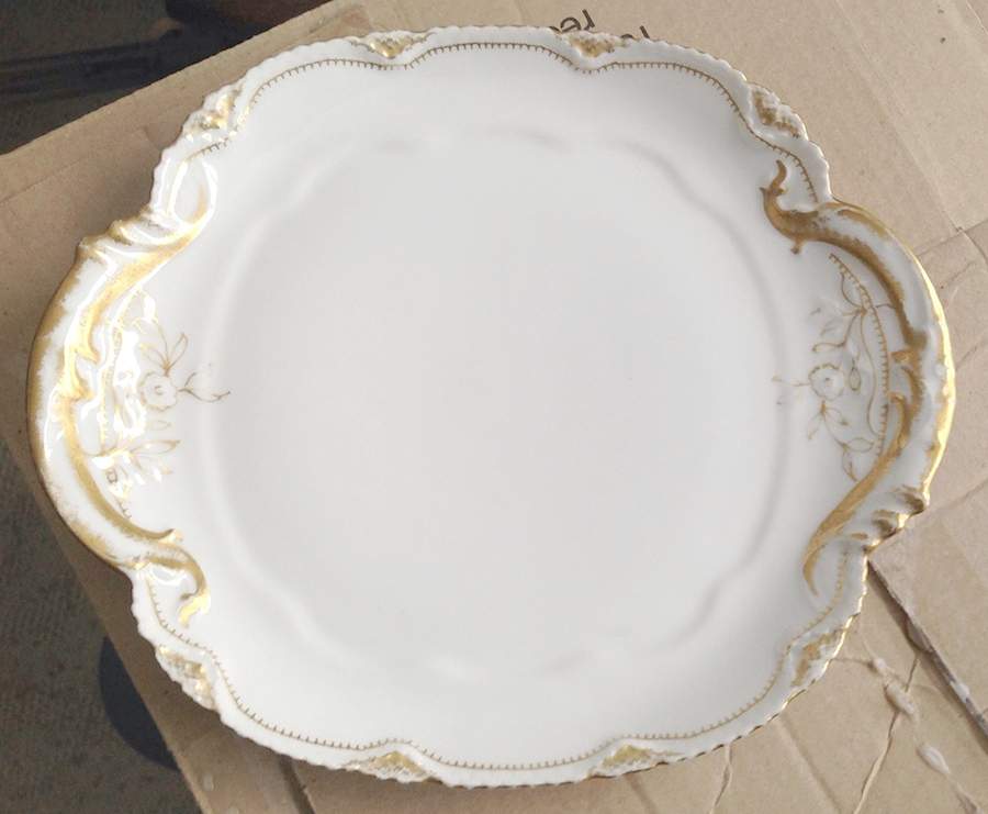 Schleiger 828 Square Handled Cake Plate by Haviland-1