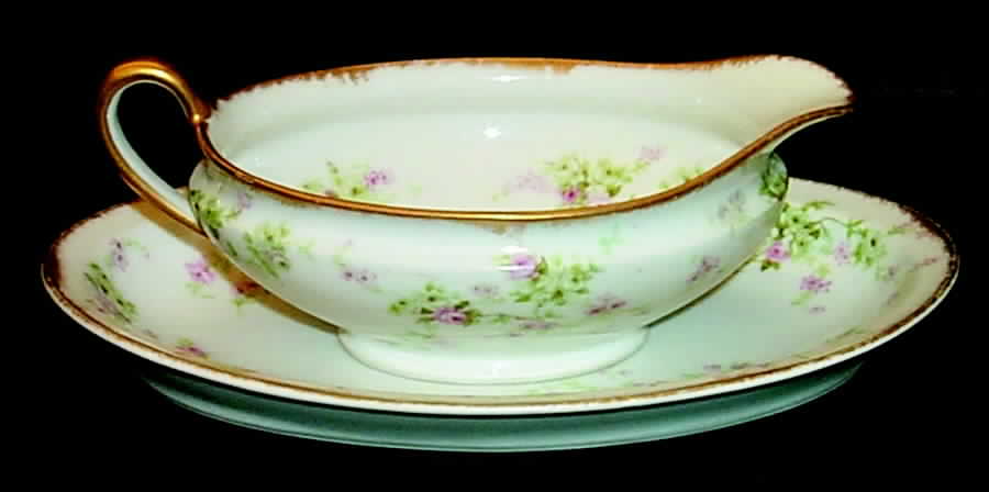 Schleiger 837a Gravy Boat & Underplate by Haviland-1