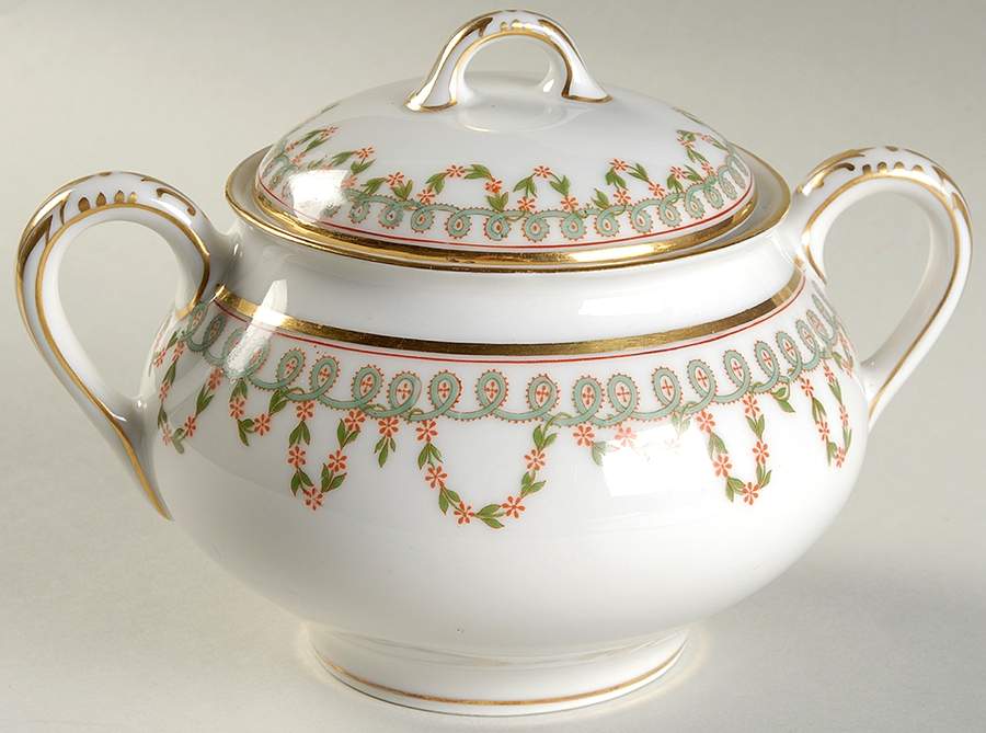 Schleiger 935 Sugar Bowl & Lid by Haviland-1