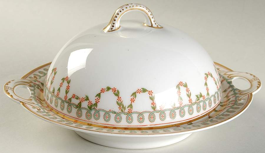 Schleiger 935 Round Covered Butter by Haviland-1