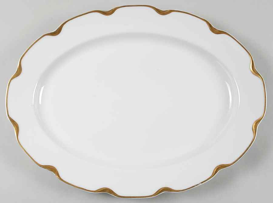 Silver Anniversary 16" Oval Serving Platter by Haviland-1
