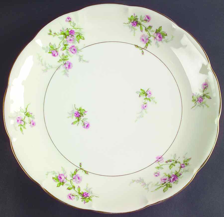 Sylvia Cream (Isle de France, Cream) 12" Chop Plate (Round Platter) by Haviland-1