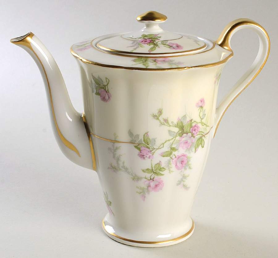 Sylvia Cream (Isle de France, Cream) Coffee Pot & Lid by Haviland-1