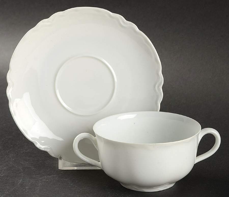 HAB2 Flat Bouillon Cup & Saucer by Habsburg-1