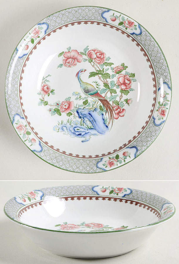Rockery & Pheasant Coupe Cereal Bowl by Sampson Hancock & Sons-1