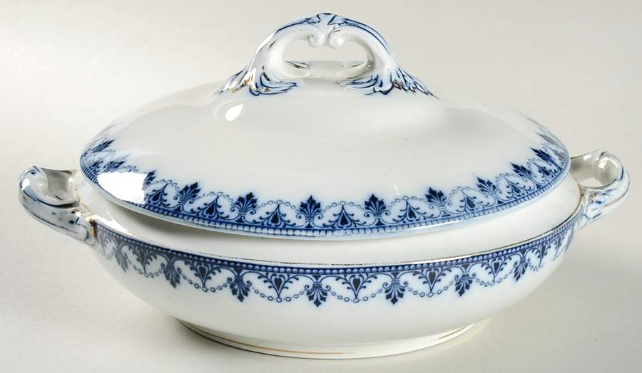 Wolsley Round Covered Vegetable by Sampson Hancock & Sons-1