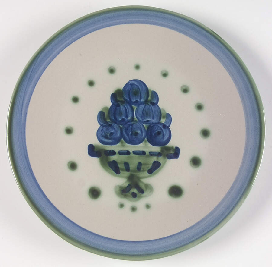 Bouquet Luncheon Plate by M A Hadley-1