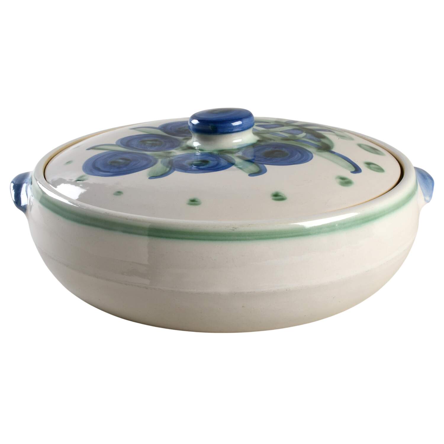 Bouquet 4 Quart Round Covered Casserole by M A Hadley-1