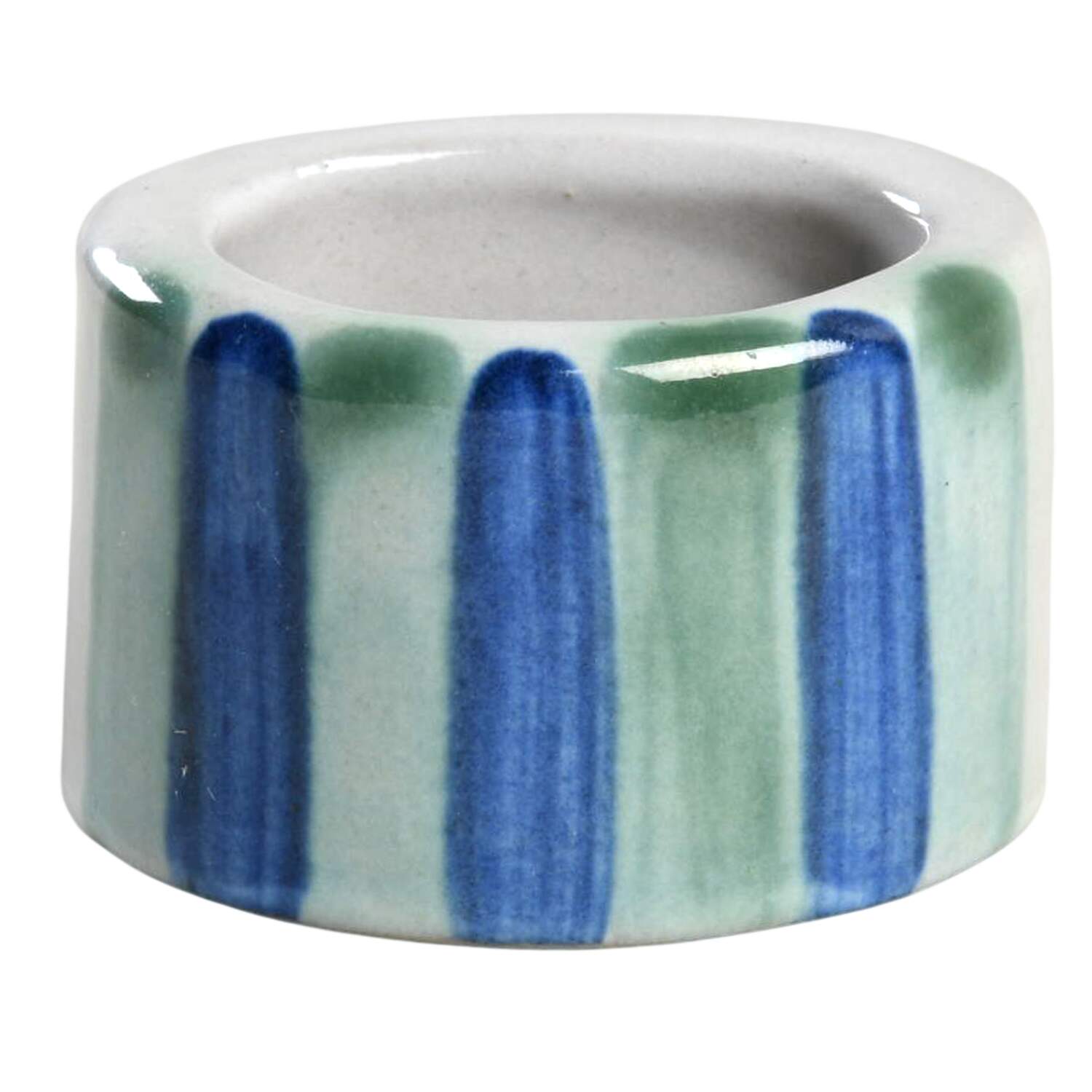 Country Scene Blue Napkin Ring by M A Hadley-1