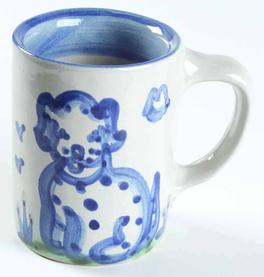 Country Scene Blue Mug by M A Hadley-1