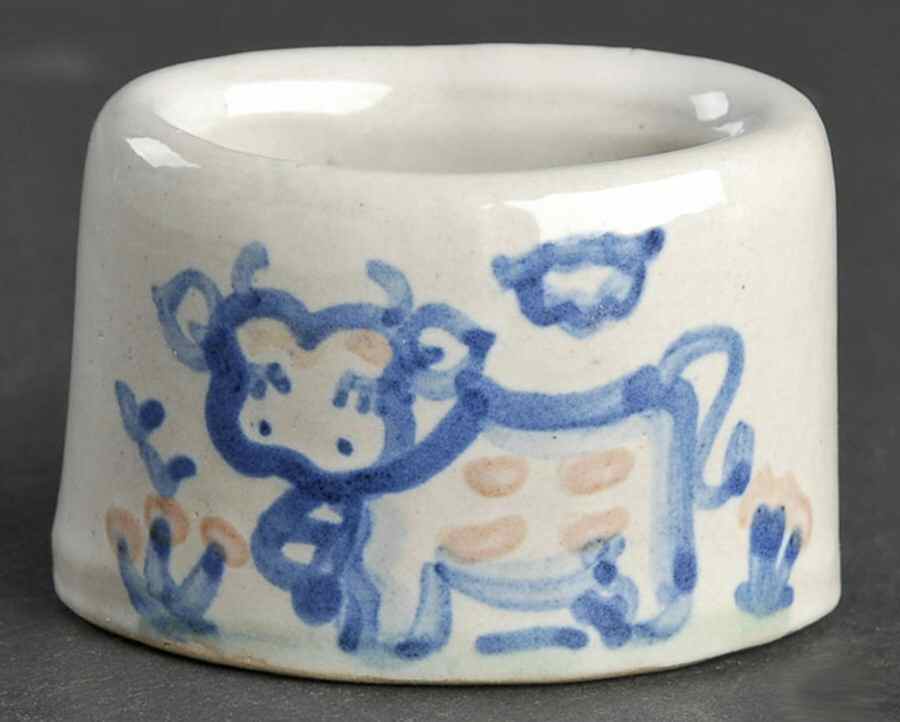Country Scene Blue Napkin Ring by M A Hadley-1