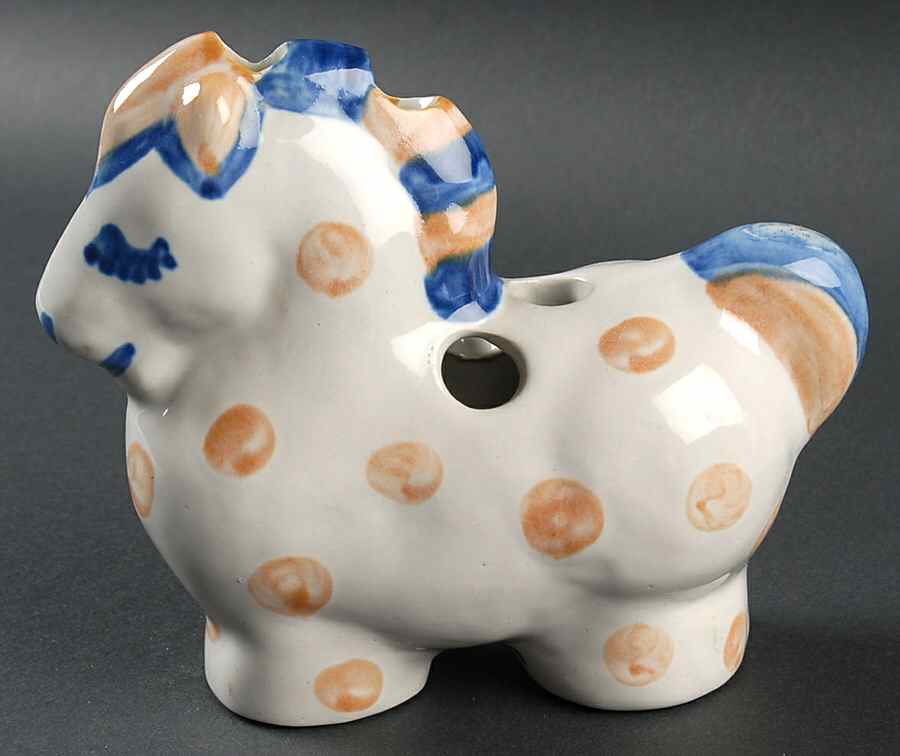 Country Scene Blue Toothbrush Holder by M A Hadley-1