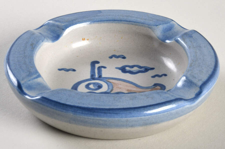 Ship & Whale 5" Ashtray by M A Hadley-1