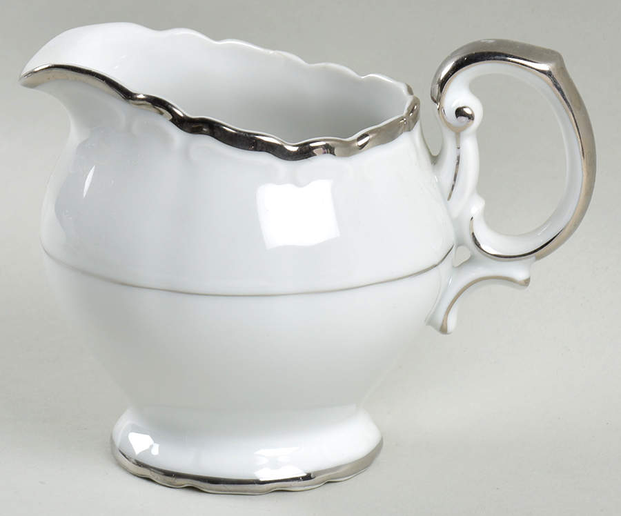 Silver Sonata Creamer by Harmony House China-1