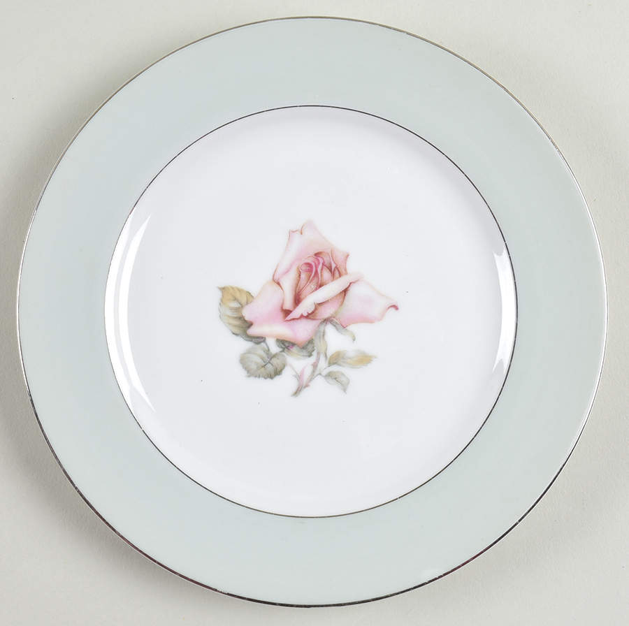 Damask Rose Bread & Butter Plate by Halsey-1