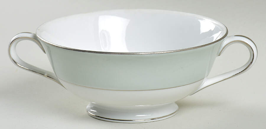 Damask Rose Cream Soup Bowl by Halsey-1