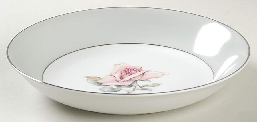 Damask Rose Coupe Soup Bowl by Halsey-1