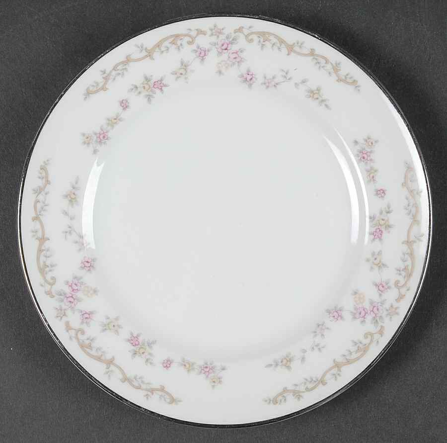 Rose Chintz Bread & Butter Plate by Halsey-1
