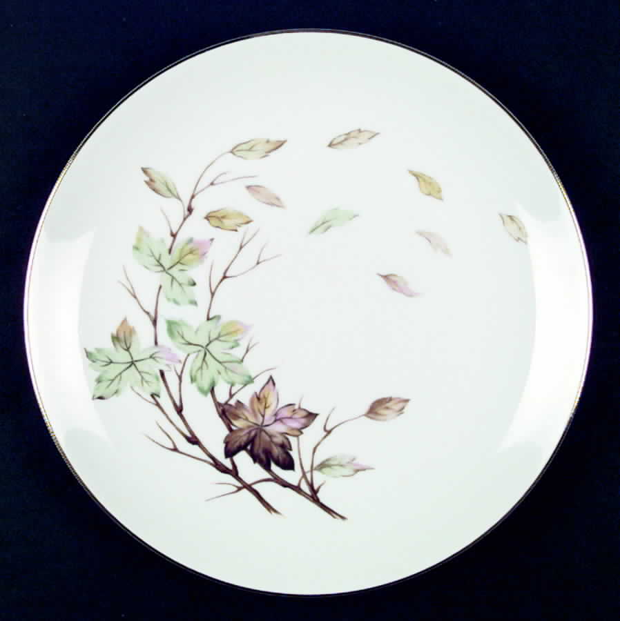 Swirling Leaves Dinner Plate by Halsey-1