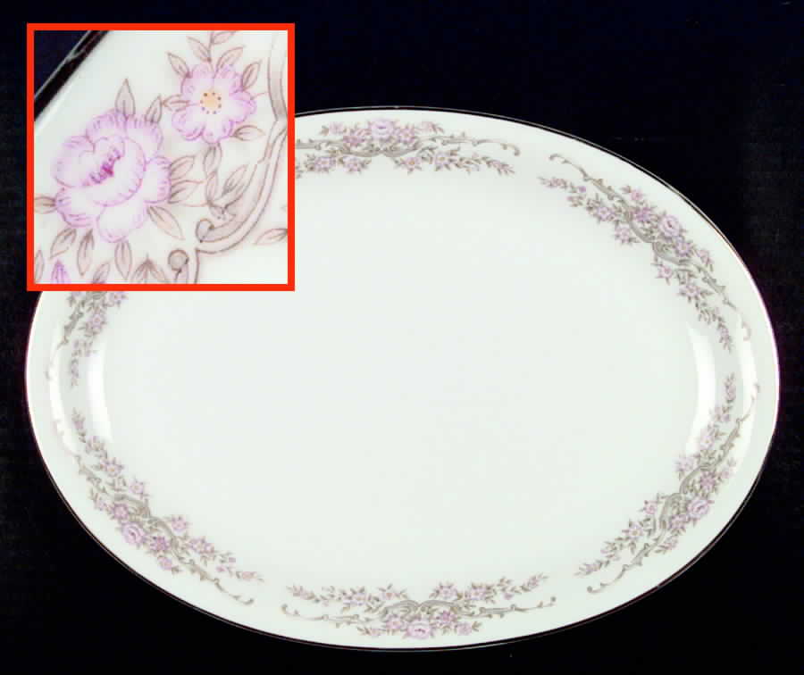 Sweetheart Rose 10" Oval Vegetable Bowl by Halsey-1