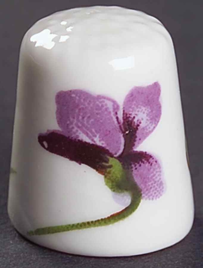 Victorian Violets Thimble by Hammersley-1