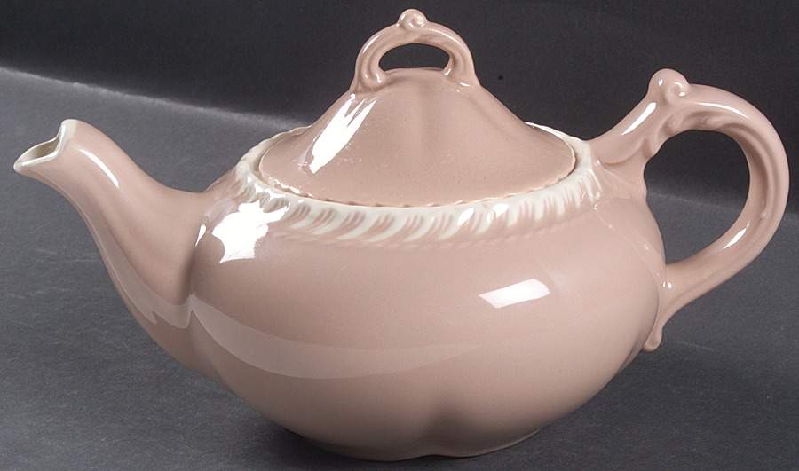 Chesterton Pink Cocoa Teapot & Lid by Harker-1