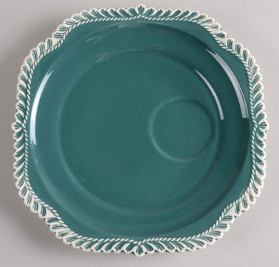 Corinthian (Dark Teal Green) Snack Plate by Harker-1