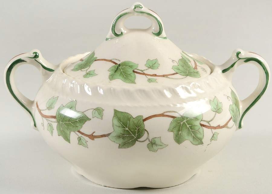 Ivy Sugar Bowl & Lid by Harker-1