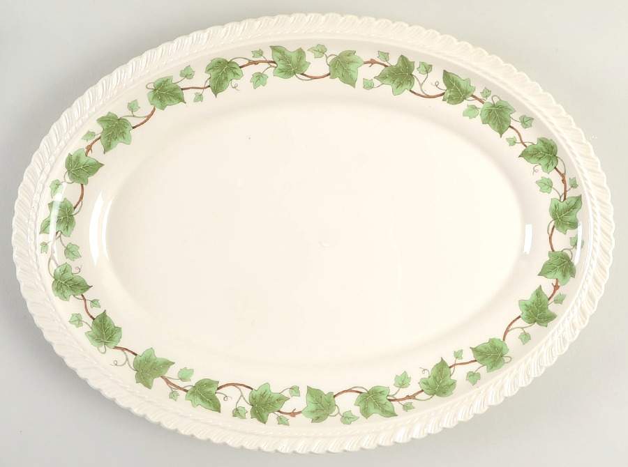 Ivy 13" Oval Serving Platter by Harker-1