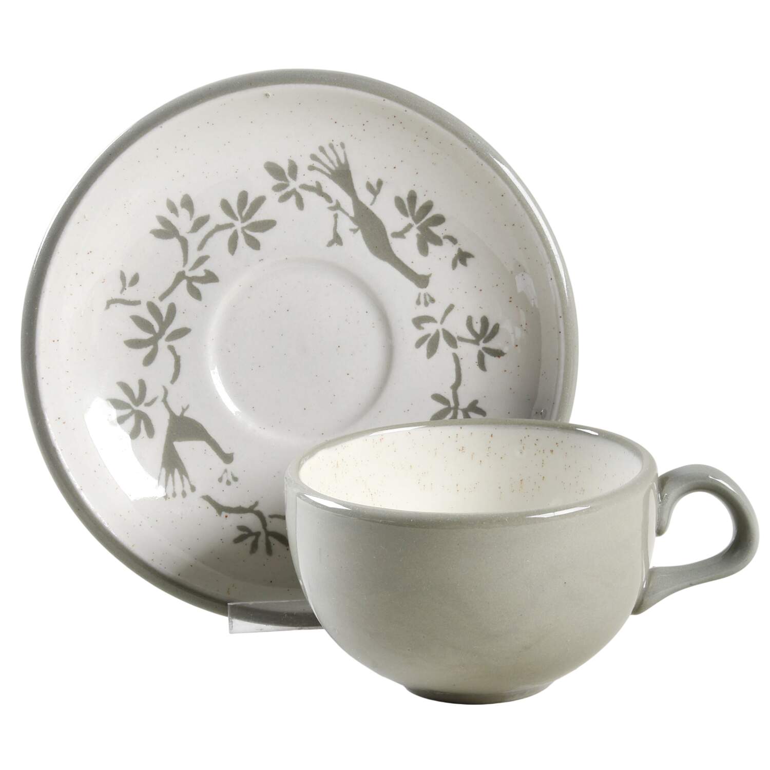 Peacock Alley Flat Cup & Saucer Set by Harker-1