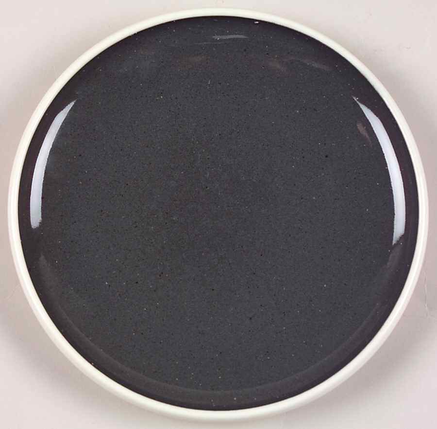 White Clover Charcoal Gray Bread & Butter Plate by Harker-1