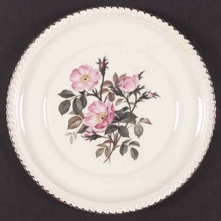 Wild Rose (Royal Gadroon) Dinner Plate by Harker-1