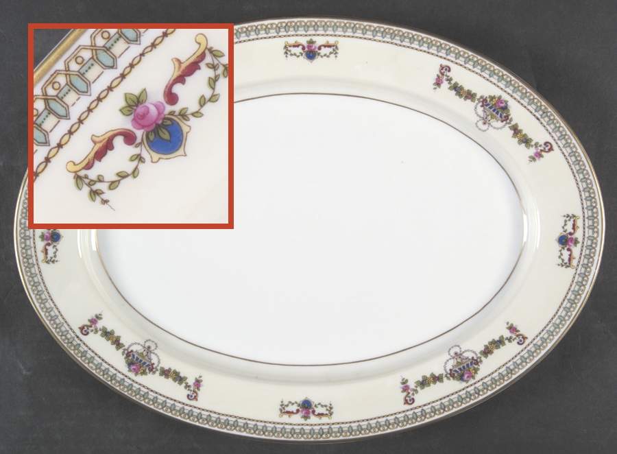 Beverly 14" Oval Serving Platter by Heinrich - H&C-1