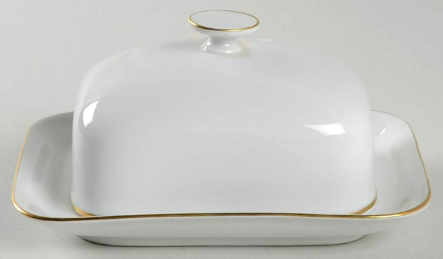 Golden Peak Rectangular Covered Butter by Heinrich - H&C-1