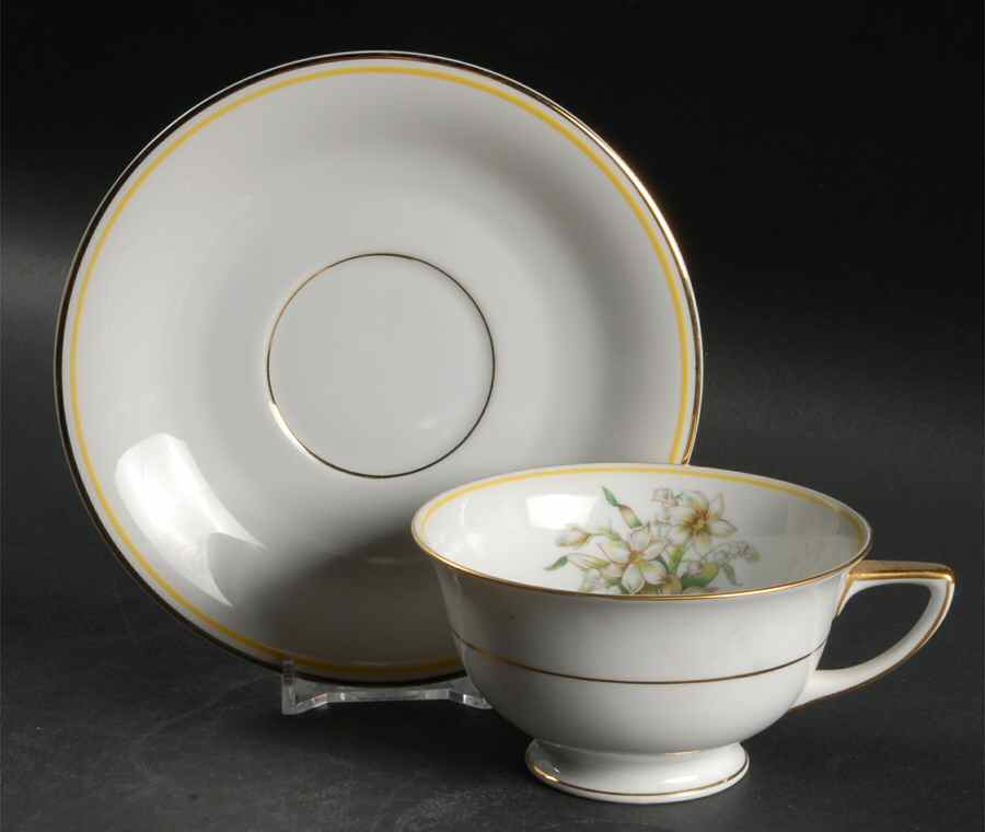 15996 Footed Cup & Saucer Set by Heinrich - H&C-1