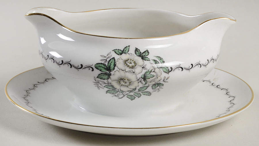 16381 Gravy Boat with Attached Underplate by Heinrich - H&C-1