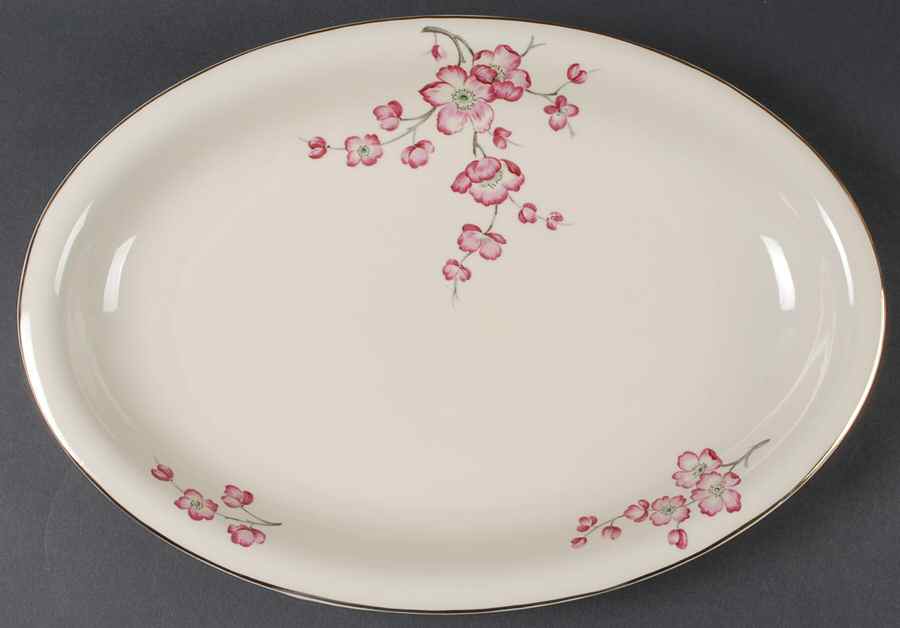 HC29 (IVORY BACKGROUND) 16" Oval Serving Platter by Heinrich - H&C-1