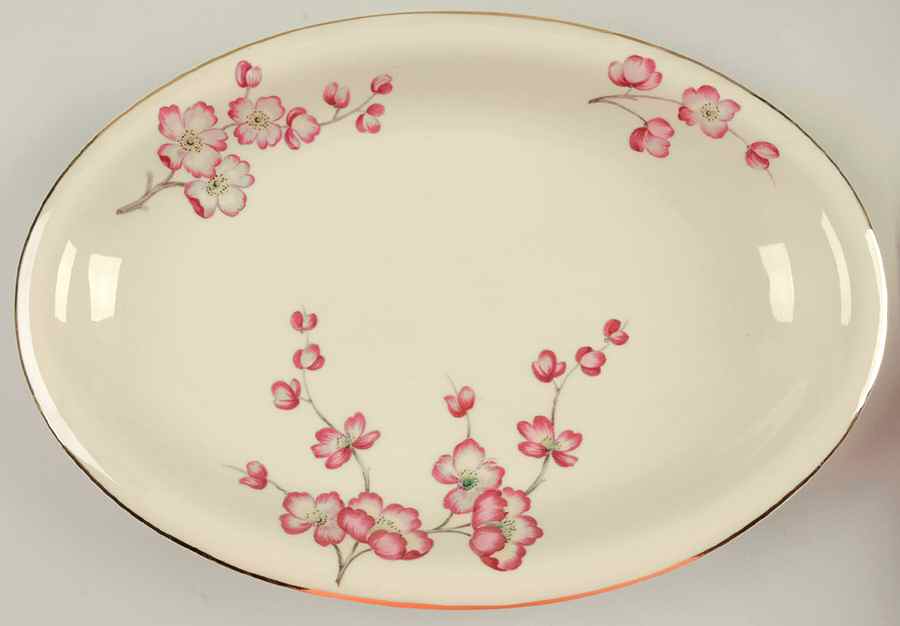 HC29 (IVORY BACKGROUND) 11" Oval Serving Platter by Heinrich - H&C-1