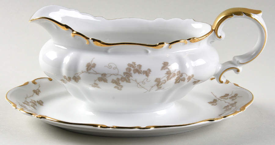 17971 Gravy Boat with Attached Underplate by Heinrich - H&C-1