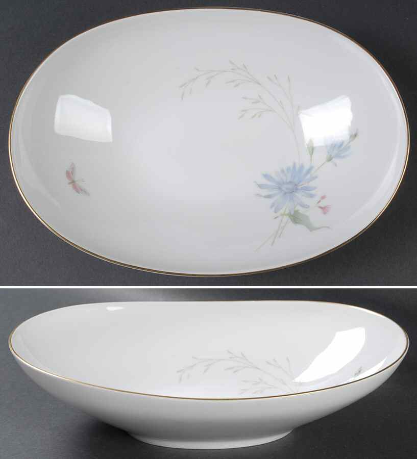 Meadow Flowers 10" Oval Vegetable Bowl by Heinrich - H&C-1